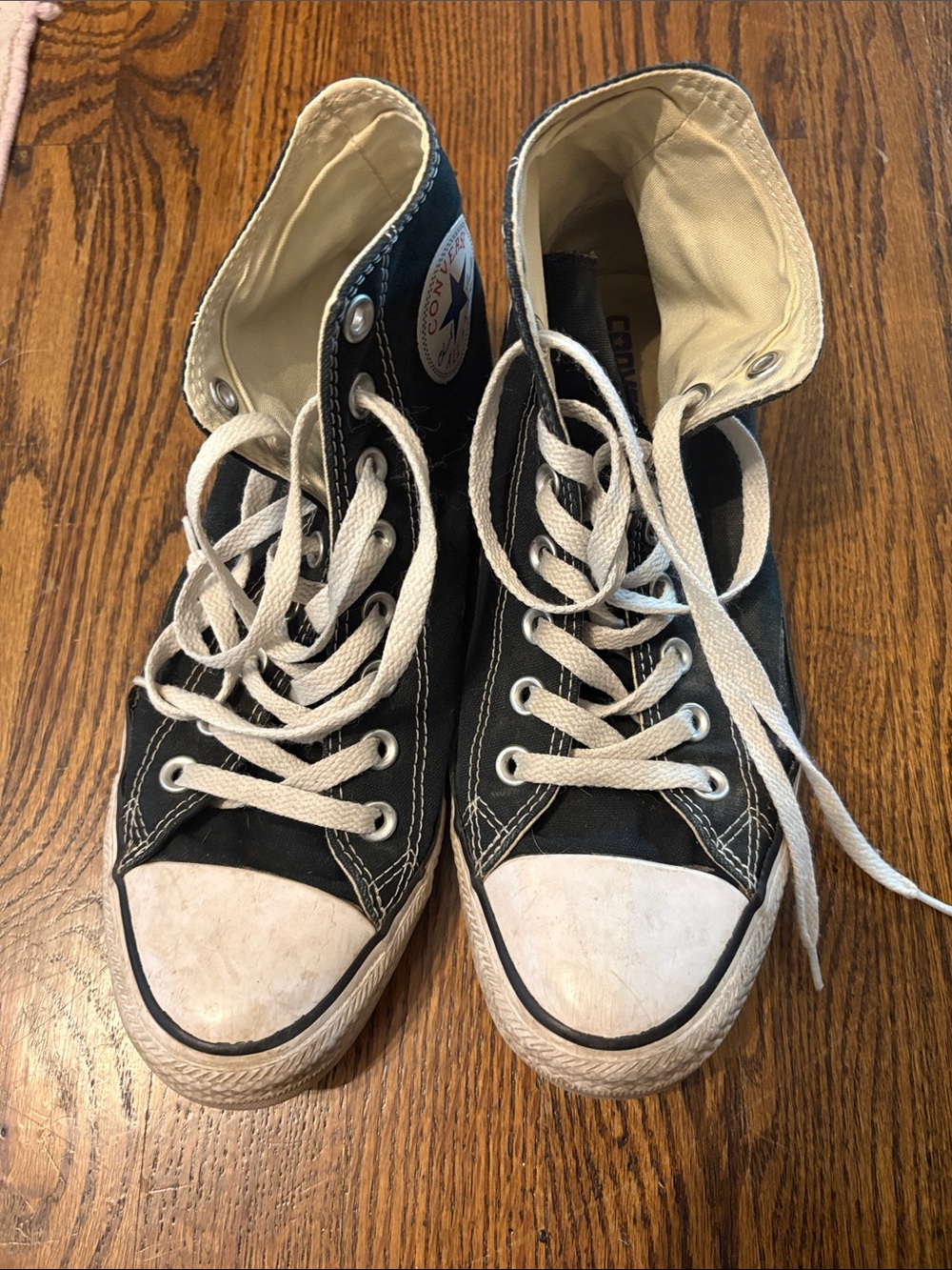 Converse High Top Sneakers - Black & White Canvas